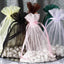 10 Pack 6"x9" Gold Organza Drawstring Wedding Party Favor Gift Bags - Linen Luxes