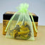 10 Pack 6"x9" Mint Organza Drawstring Wedding Party Favor Gift Bags - Linen Luxes