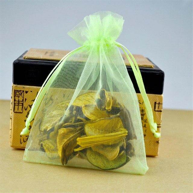 10 Pack 6"x9" Mint Organza Drawstring Wedding Party Favor Gift Bags - Linen Luxes