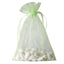10 Pack 6"x9" Mint Organza Drawstring Wedding Party Favor Gift Bags - Linen Luxes