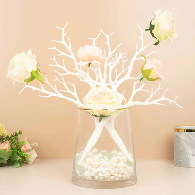 10-Pack Artificial Manzanita Tree Branch White for Vase Filler Home Wedding Centerpiece Ornament 14"