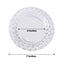 10 - Pack Dessert Plates Basketweave Rim Design Clear - Plastic Disposable Salad Plates for Parties 7" - Linen Luxes