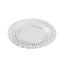 10 - Pack Dessert Plates Basketweave Rim Design Clear - Plastic Disposable Salad Plates for Parties 7" - Linen Luxes