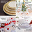10 - Pack Dessert Plates Lace Rim Design White with Silver - Plastic Disposable Appetizer Plates for Events 6" - Linen Luxes