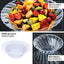 10 - Pack Hard Plastic Fruit Bowls Clear Flared Design - Durable Disposable Bowls for Desserts 5oz - Linen Luxes