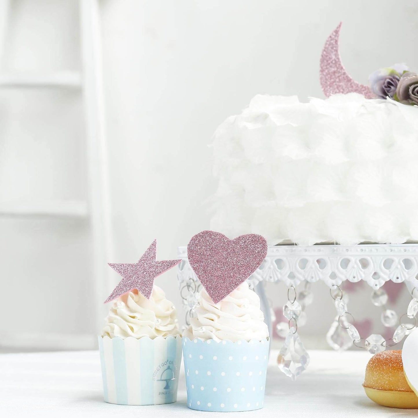 10 Pack Pink Self - Adhesive Glitter DIY Craft Foam Sheets - 12"x10" - Linen Luxes