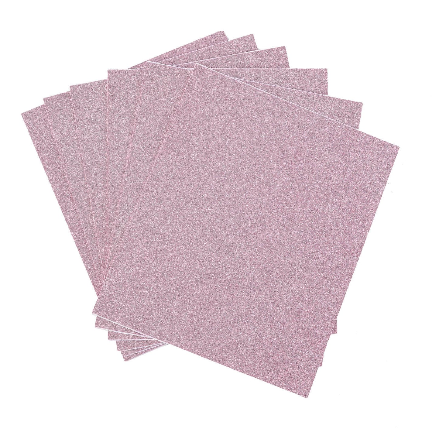 10 Pack Pink Self - Adhesive Glitter DIY Craft Foam Sheets - 12"x10" - Linen Luxes
