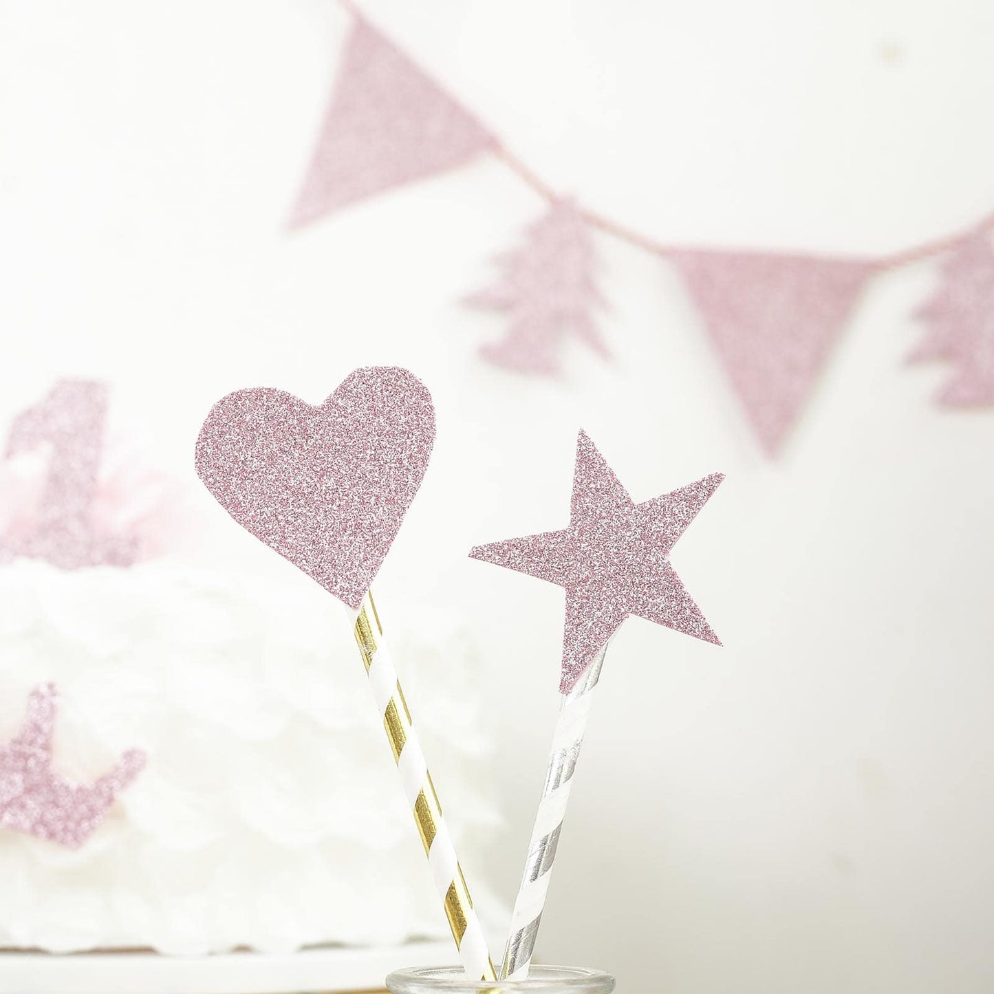 10 Pack Pink Self - Adhesive Glitter DIY Craft Foam Sheets - 12"x10" - Linen Luxes