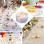 10 - Pack Plastic Dinner Plates Clear with TrÃ¨s Chic Gold Rim - Perfect Disposable Party Plates 10" - Linen Luxes