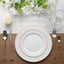 10 - Pack Plastic Dinner Plates White with TrÃ¨s Chic Rose Gold Rim - Perfect Disposable Party Plates 10" - Linen Luxes