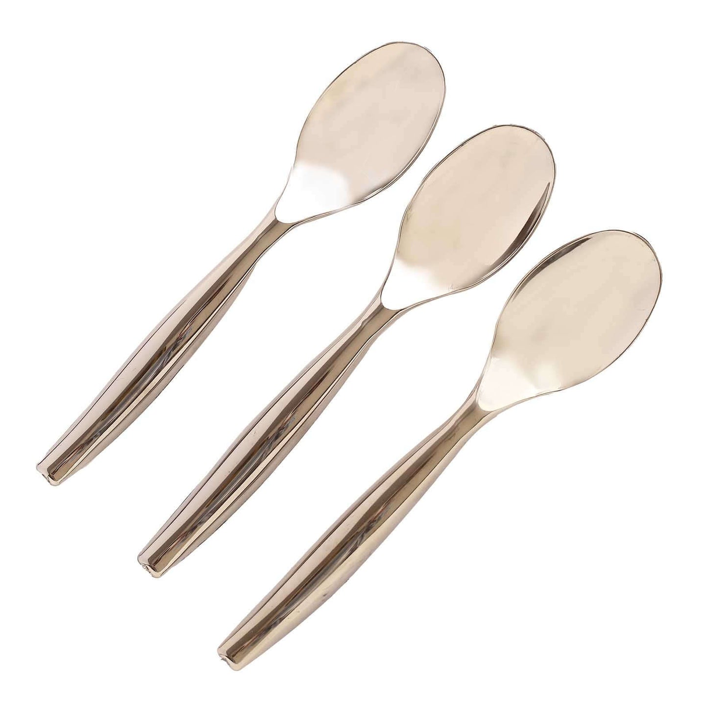 10 - Pack Plastic Serving Spoons Silver for Buffet & Party Tables 10" - Linen Luxes