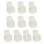 10 Pack Polyester Chair Covers for Folding Chairs Ivory - Wrinkle-Free Stain-Resistant Slip-On Slipcovers