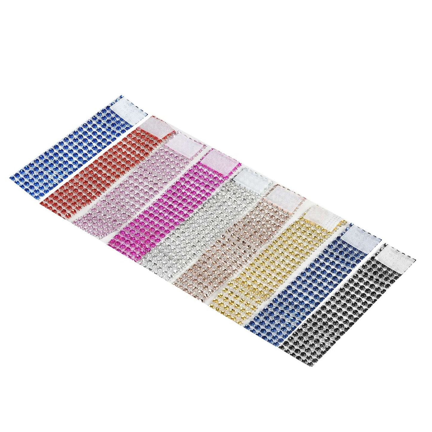 10 Pack Rhinestone Napkin Rings with Velcro Brooch Buckle Black - Stylish Design for Chair Sashes - Linen Luxes