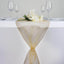 10 Pack Sheer Organza 14"x108" Table Runners Gold - Soft and Lightweight Table Accent for Weddings - Linen Luxes