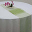 10 Pack Sheer Organza 14"x108" Table Runners Olive Green - Soft and Lightweight Table Accent - Linen Luxes
