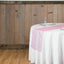 10 Pack Sheer Organza 14"x108" Table Runners Pink - Soft and Lightweight Table Accent - Linen Luxes