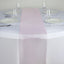 10 Pack Sheer Organza 14"x108" Table Runners Pink - Soft and Lightweight Table Accent - Linen Luxes
