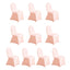 10 Pack Spandex Chair Covers for Banquet Chairs Blush - Durable Reusable Stretch Slip-On Covers