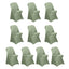 10 Pack Stretch Spandex Chair Covers Dusty Sage Green for Folding Chairs - Durable 160GSM Fitted Slipcovers