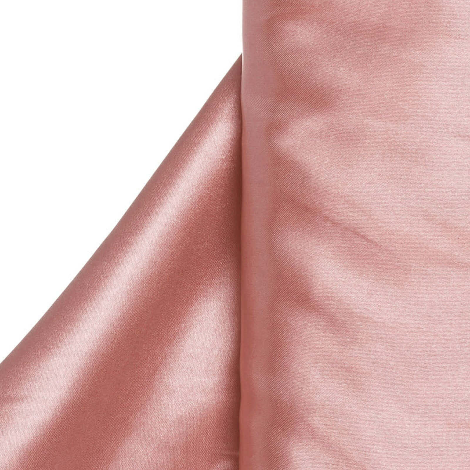 10 Yards 54" Dusty Rose Satin Fabric Bolt - Linen Luxes