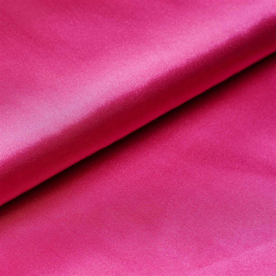 10 Yards 54" Fuchsia Satin Fabric Bolt - Linen Luxes