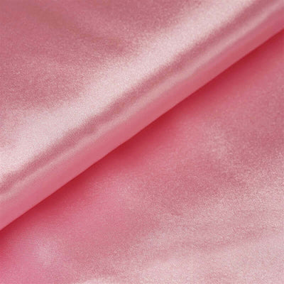 10 Yards 54" Pink Satin Fabric Bolt - Linen Luxes
