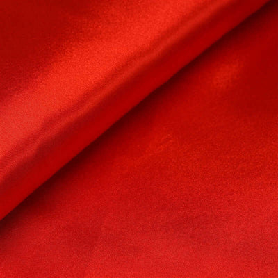 10 Yards 54" Red Satin Fabric Bolt - Linen Luxes
