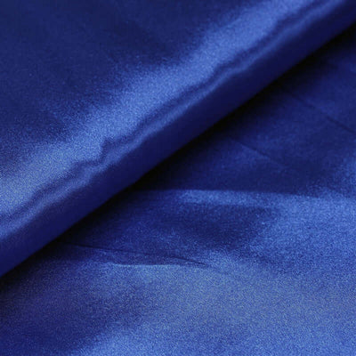 10 Yards 54" Royal Blue Satin Fabric Bolt - Linen Luxes