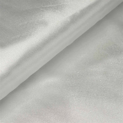 10 Yards 54" White Satin Fabric Bolt - Linen Luxes