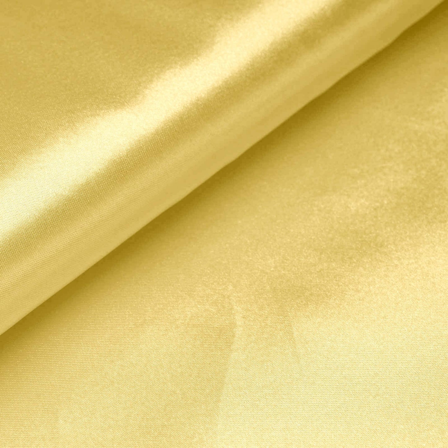 10 Yards 54" Yellow Satin Fabric Bolt - Linen Luxes