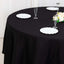 100% Cotton 108" Round Tablecloth Black Linen - Soft & Breathable Table Cover - Linen Luxes