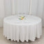 100% Cotton 108" Round Tablecloth White Linen - Sophisticated, Soft & Breathable Table Cover - Linen Luxes