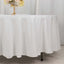 100% Cotton 108" Round Tablecloth White Linen - Sophisticated, Soft & Breathable Table Cover - Linen Luxes