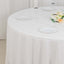 100% Cotton 108" Round Tablecloth White Linen - Sophisticated, Soft & Breathable Table Cover - Linen Luxes