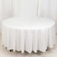 100% Cotton 108" Round Tablecloth White Linen - Sophisticated, Soft & Breathable Table Cover - Linen Luxes