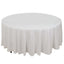 100% Cotton 108" Round Tablecloth White Linen - Sophisticated, Soft & Breathable Table Cover - Linen Luxes