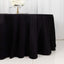 100% Cotton 120" Round Tablecloth Black Linen - Seamless, Soft & Breathable Table Cover - Linen Luxes