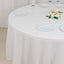 100% Cotton 120" Round Tablecloth White Linen - Seamless, Soft & Breathable Table Cover - Linen Luxes