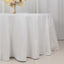 100% Cotton 120" Round Tablecloth White Linen - Seamless, Soft & Breathable Table Cover - Linen Luxes