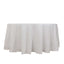 100% Cotton 120" Round Tablecloth White Linen - Seamless, Soft & Breathable Table Cover - Linen Luxes