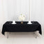 100% Cotton 60"x102" Rectangle Tablecloth Black Linen - Soft & Breathable Table Cover - Linen Luxes
