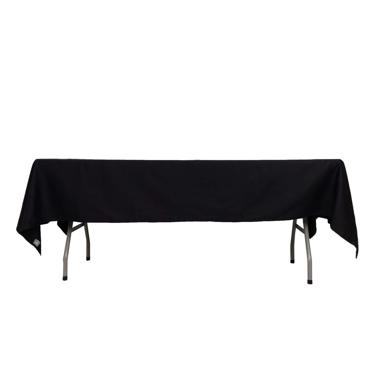 100% Cotton 60"x102" Rectangle Tablecloth Black Linen - Soft & Breathable Table Cover - Linen Luxes