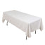 100% Cotton 60"x102" Rectangle Tablecloth White Linen - Soft & Breathable Table Cover - Linen Luxes
