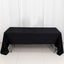 100% Cotton 60"x126" Rectangle Tablecloth Black Linen - Sophisticated, Soft & Breathable Table Cover - Linen Luxes