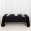 100% Cotton 60"x126" Rectangle Tablecloth Black Linen - Sophisticated, Soft & Breathable Table Cover - Linen Luxes