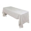100% Cotton 60"x126" Rectangle Tablecloth White Linen - Sophisticated, Soft & Breathable Table Cover - Linen Luxes