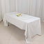 100% Cotton 60"x126" Rectangle Tablecloth White Linen - Sophisticated, Soft & Breathable Table Cover - Linen Luxes