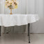 100% Cotton 70" Round Tablecloth White Linen - Sophisticated, Soft & Breathable Table Cover - Linen Luxes