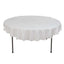 100% Cotton 70" Round Tablecloth White Linen - Sophisticated, Soft & Breathable Table Cover - Linen Luxes