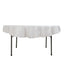 100% Cotton 70" Round Tablecloth White Linen - Sophisticated, Soft & Breathable Table Cover - Linen Luxes